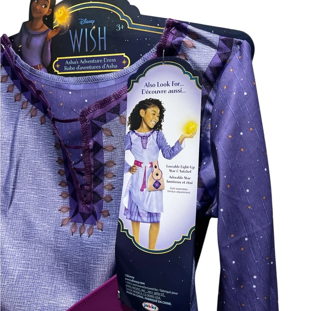 Disney Wish Asha's Adventure Costume Dress - Purple
